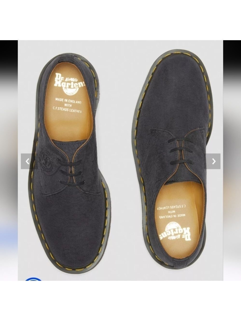 Dr. Martens 1461 Made in England Nubuck Leather Oxford Shoes size 10(9) in VGUC